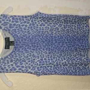 August Silk Leopard Print Tank Size S NVTN 243
